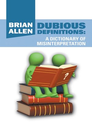 cover image of Dubious Definitions